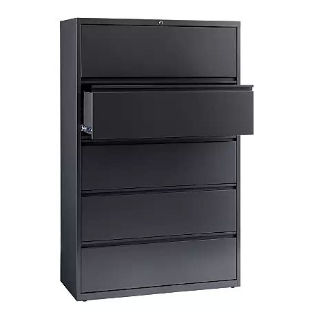 workpro 42 w 5 drawer steel lateral file cabinet black|5 Drawers WorkPro Lateral File Cabinets .